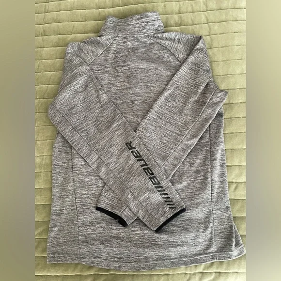 Bauer Heather Gray Vapor Fleece 1/4 Pullover, Men’s Large - Picture 5 of 7
